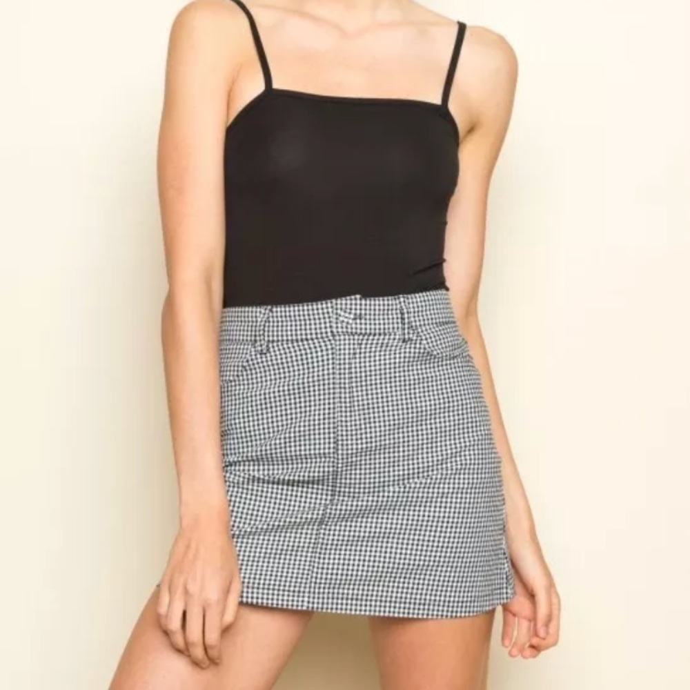 ON TREND Brandy Melville Checkered Skirt